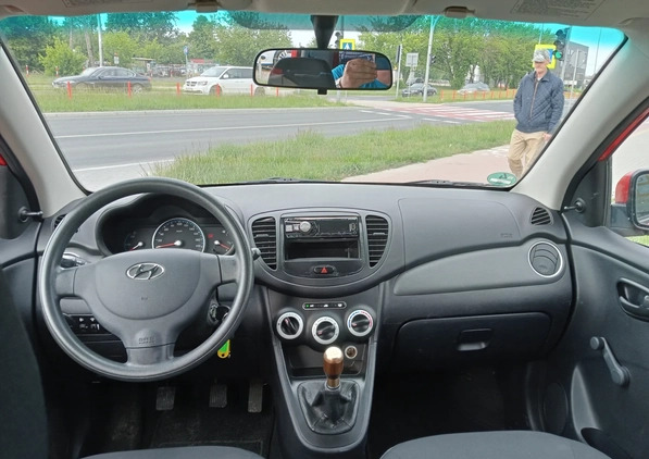 Hyundai i10 cena 11900 przebieg: 130000, rok produkcji 2010 z Łomża małe 211